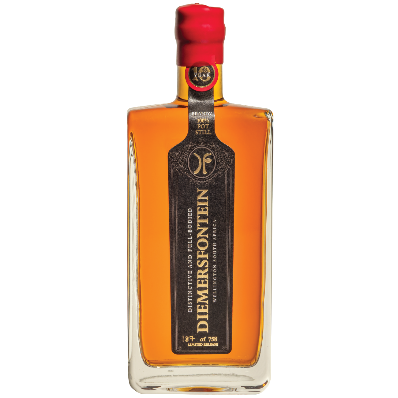 Featured image for “DIEMERSFONTEIN 10 YEAR OLD POTSTILL BRANDY 500 ML”