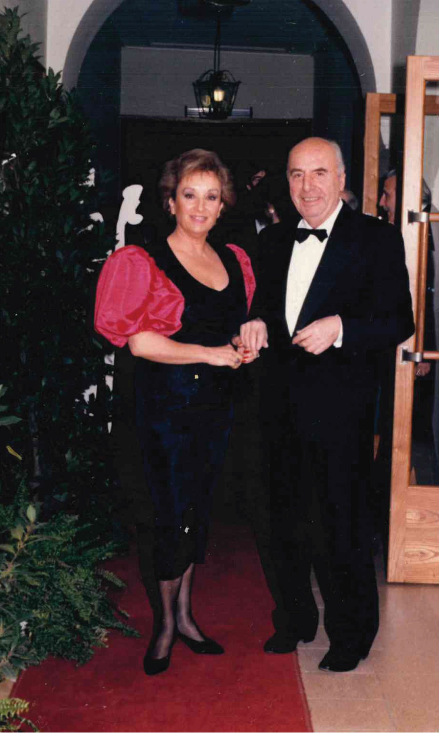 Cesare and his wife at a gala event