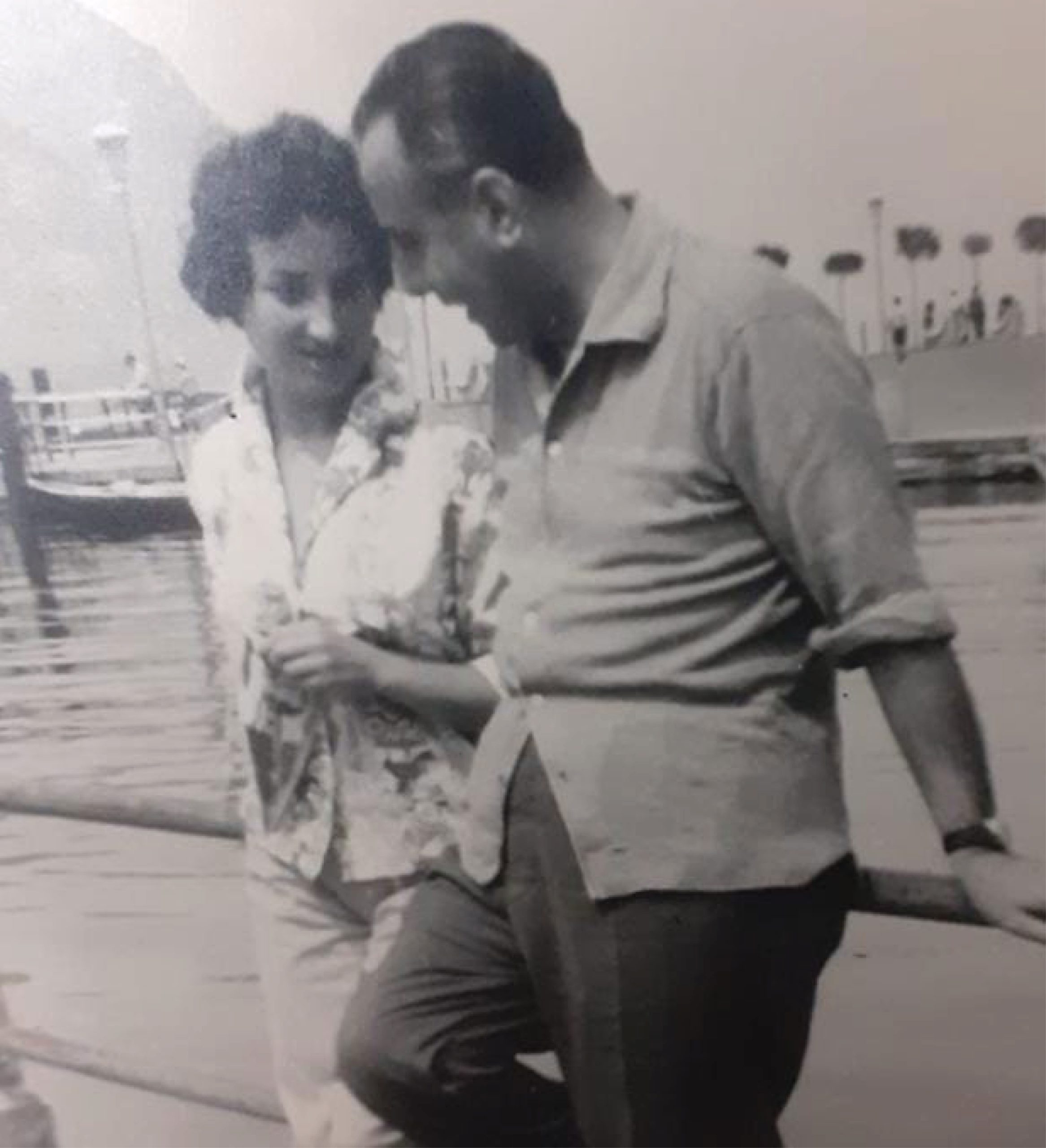 Visiting Lake Garda, shortly after their marriage