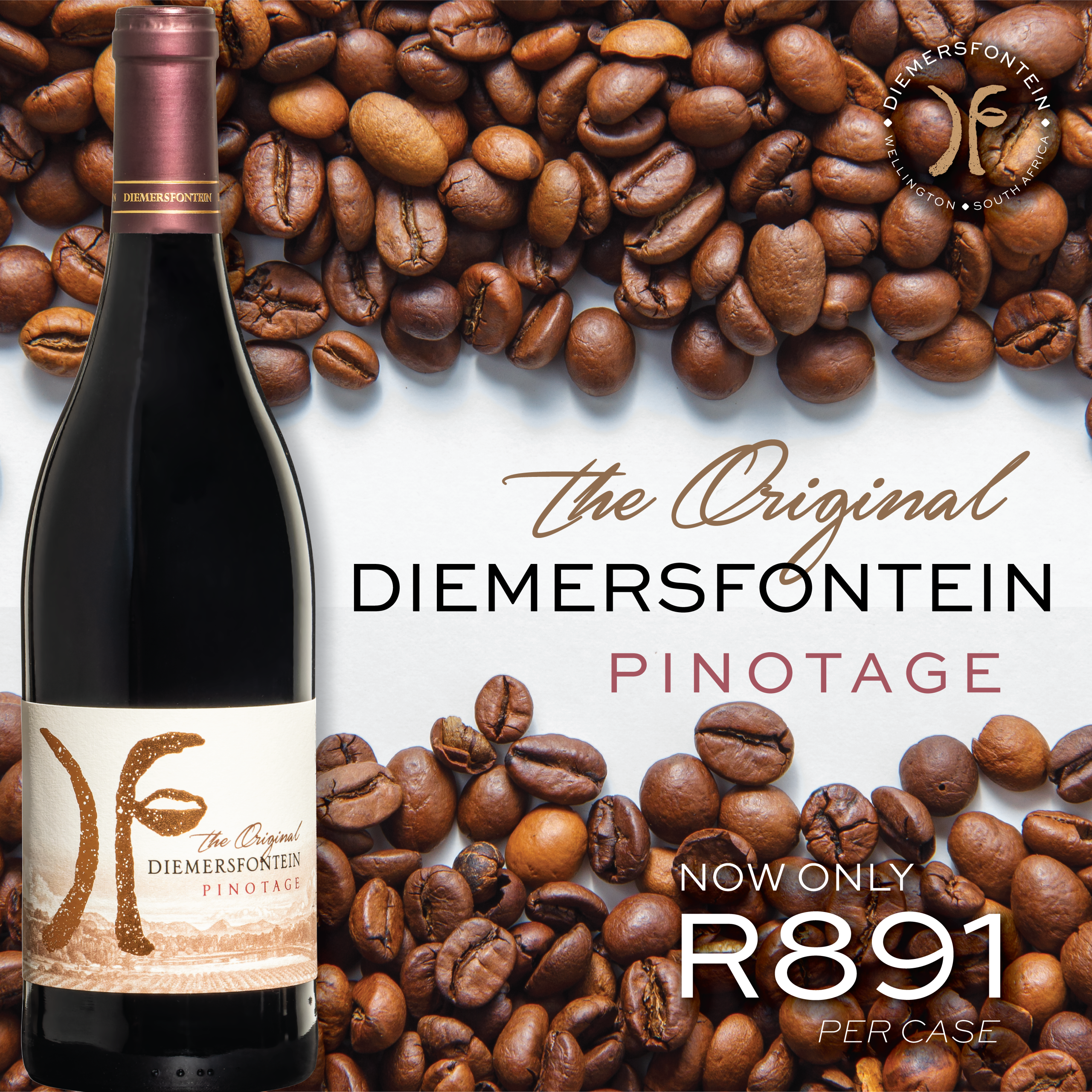Featured image for “DIEMERSFONTEIN THE ORIGINAL PINOTAGE 2023”